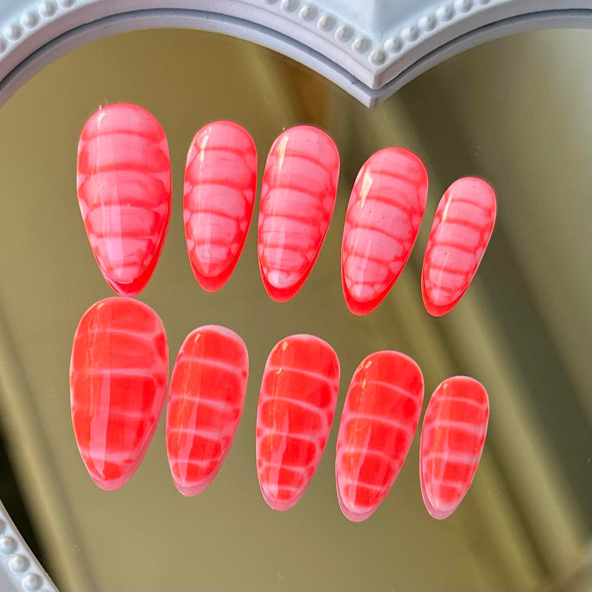 PINK & ORANGE CROC SET